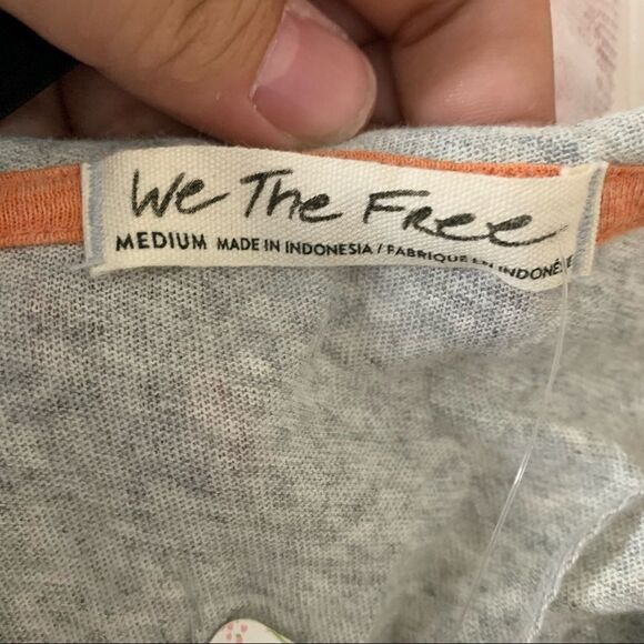 We The Free Womens Heart Of Mine Cotton Peplum Pullover Top Size Medium New! - Picture 9 of 10